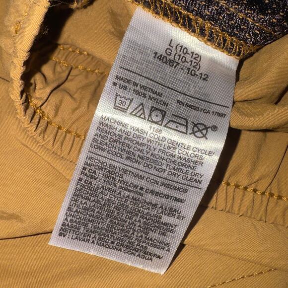 Old Navy brown Dock Shorts Quick Dry Elastic Waist boys Size Large (10-12) - Picture 5 of 7